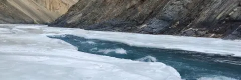 Chadar Trek Distance: 60 km on Ice, Height 3,400 m
